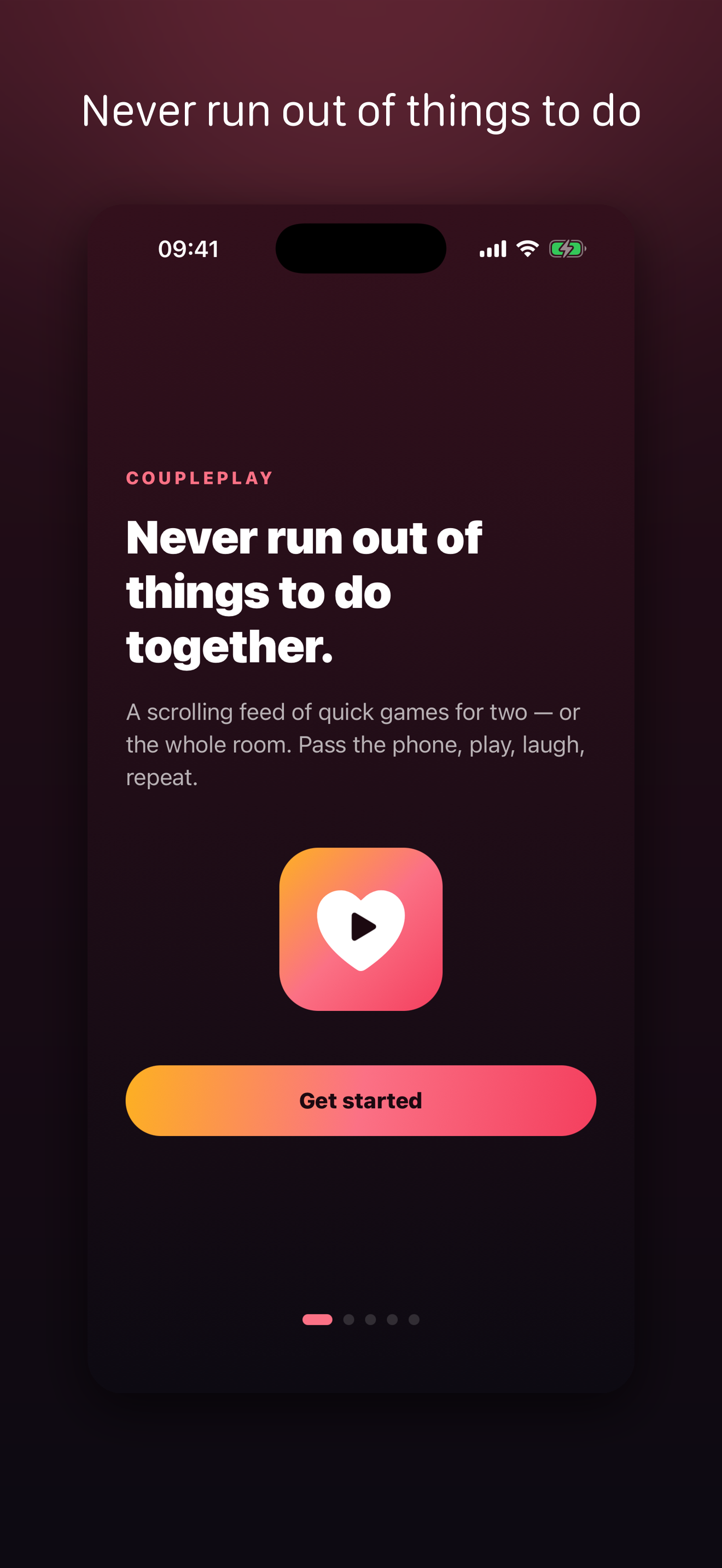 CouplePlay onboarding